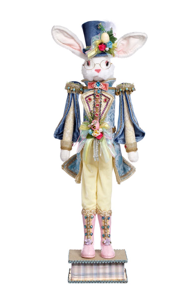 Mark Roberts Rabbit Nutcracker Yellow, Medium, Main, color, Light Yellow