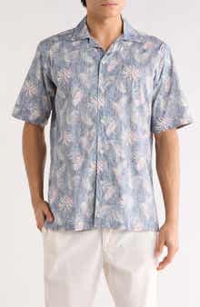 Bugatchi Jackson Short Sleeve Woven Camp Shirt