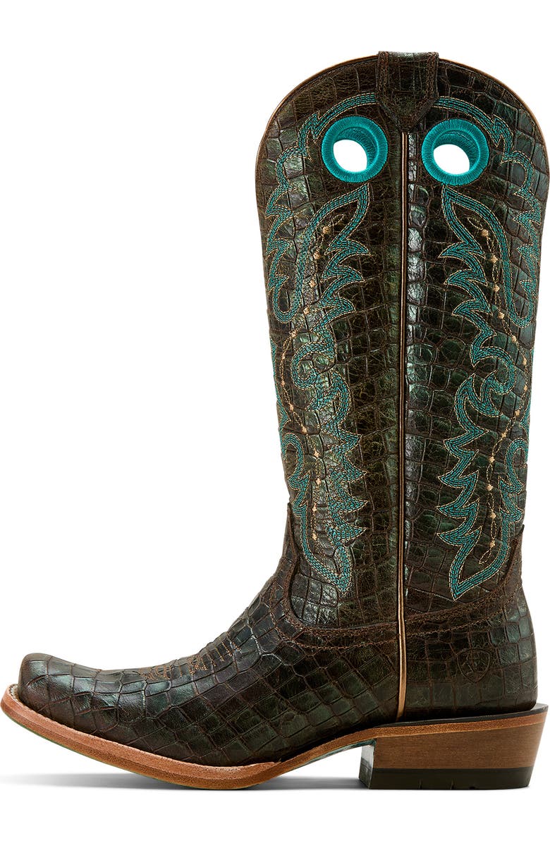 Ariat Futurity Boon Western Boot, Alternate, color, Brown Croc Print Shine