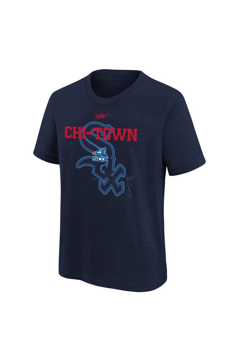 Nike Youth Nike Navy Chicago White Sox Rewind Retro Tri-Blend T-Shirt, Alternate, color, 