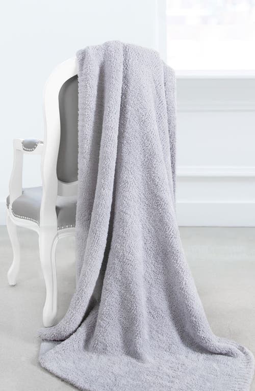 Shop Little Giraffe Plush Throw Blanket In Silver