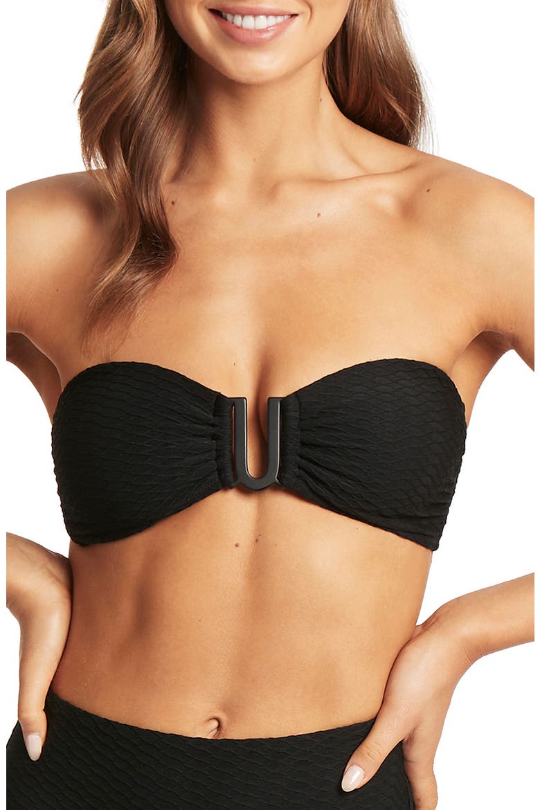 U-Bar Bikini Top, Main, color, BLACK