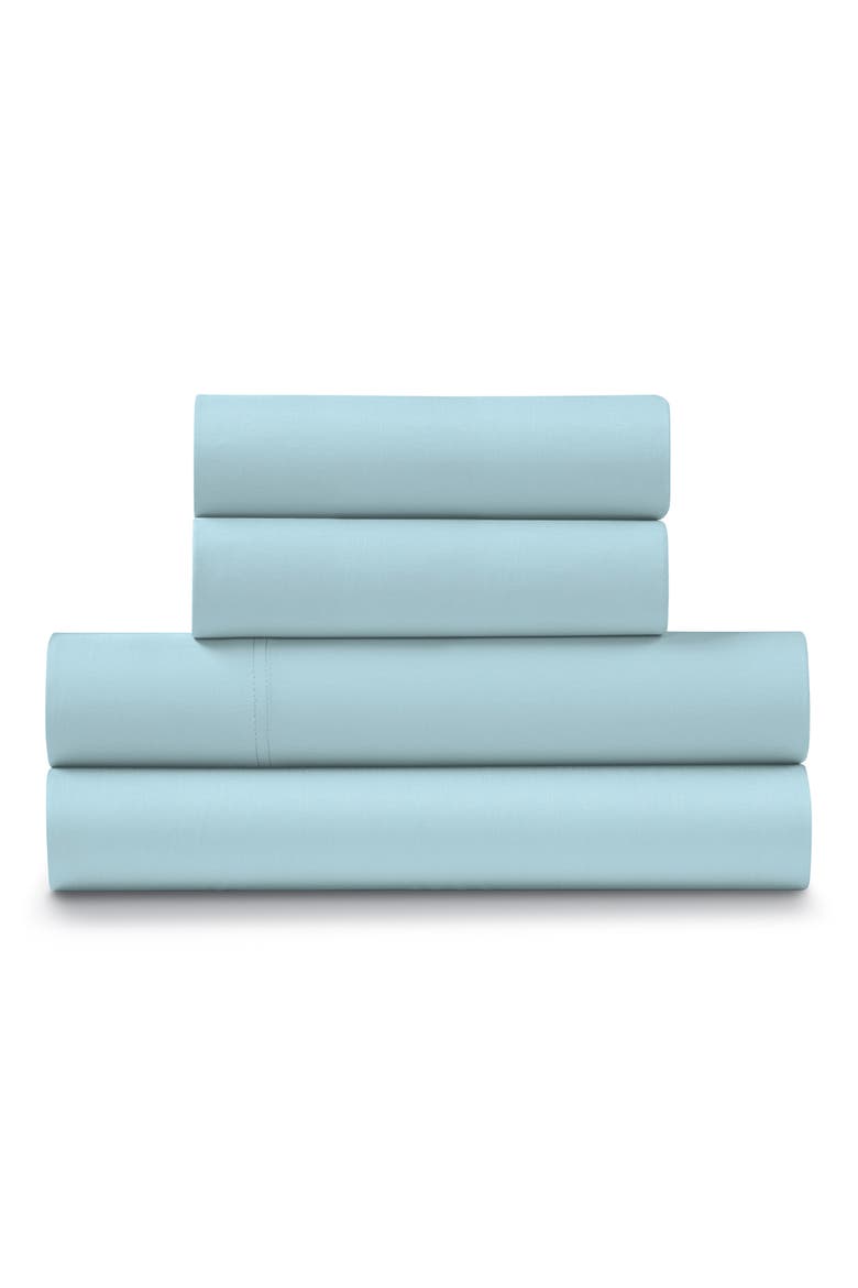 500 Thread Count Cotton Sateen 4-Piece Sheet Set, Main, color, OCEAN
