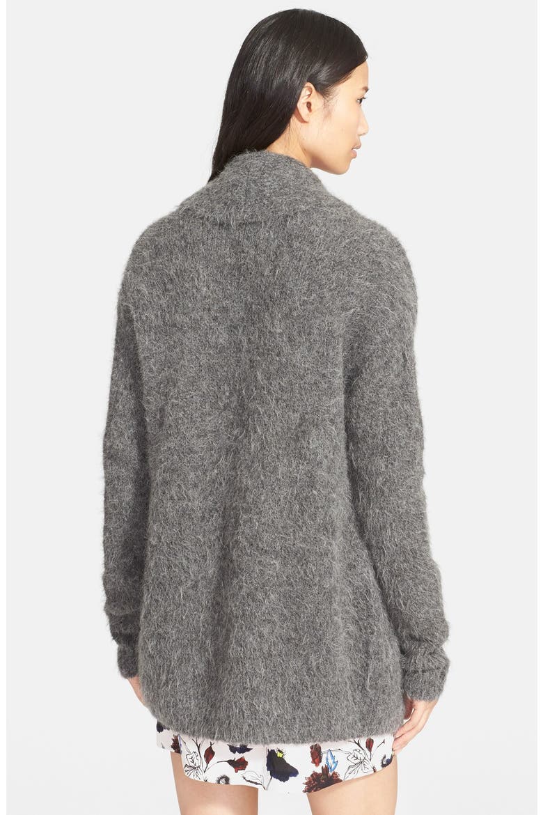 'John' Alpaca Blend Cardigan, Alternate, color, HEATHER GREY