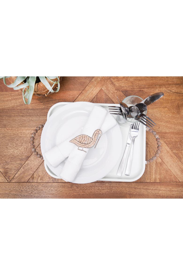 Pelican Napkin Ring, Alternate, color, Blue