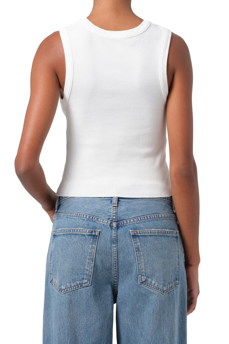 Poppy Shrunken Rib Tank, Alternate, color, WHITE