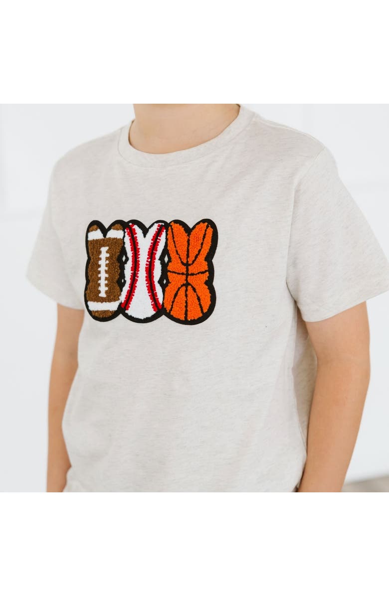 Sweet Wink Sports Peeps Patch Easter Short Sleeve T-Shirt, Alternate, color, Natural Heather