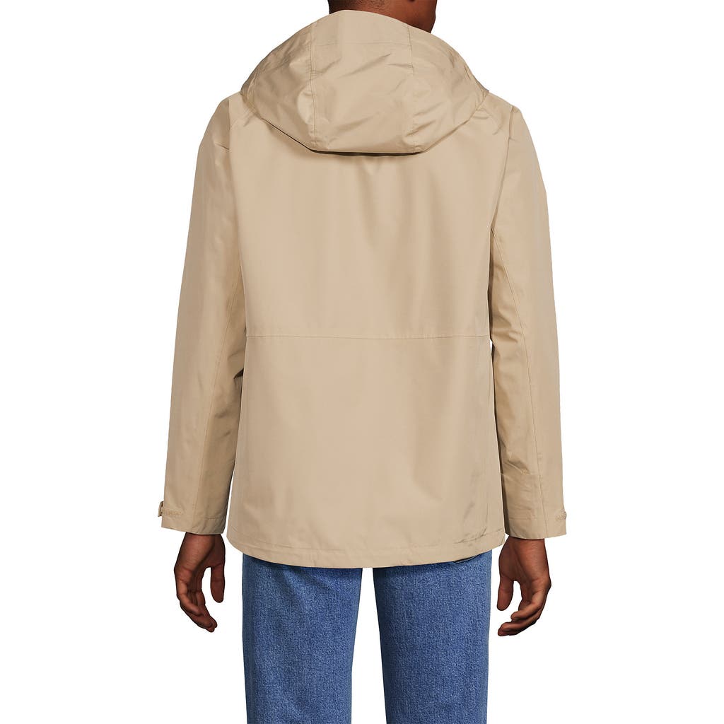 Lands' End Waterproof Rain Jacket In Champagne