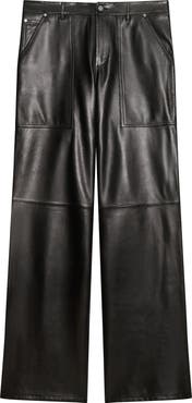 Helmut Lang Bonde Leather Utility Pants