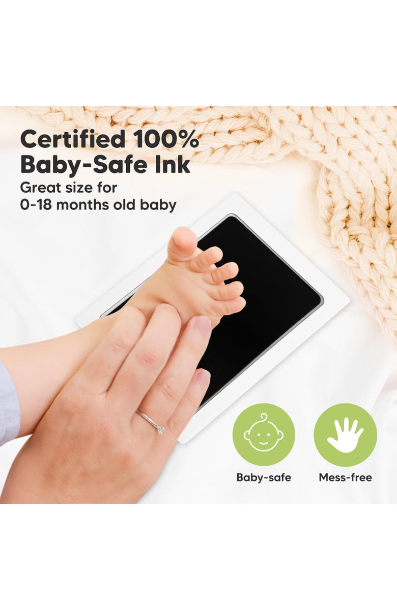 KeaBabies 4-Pack Inkless Ink Pads, Alternate, color, Jet Black