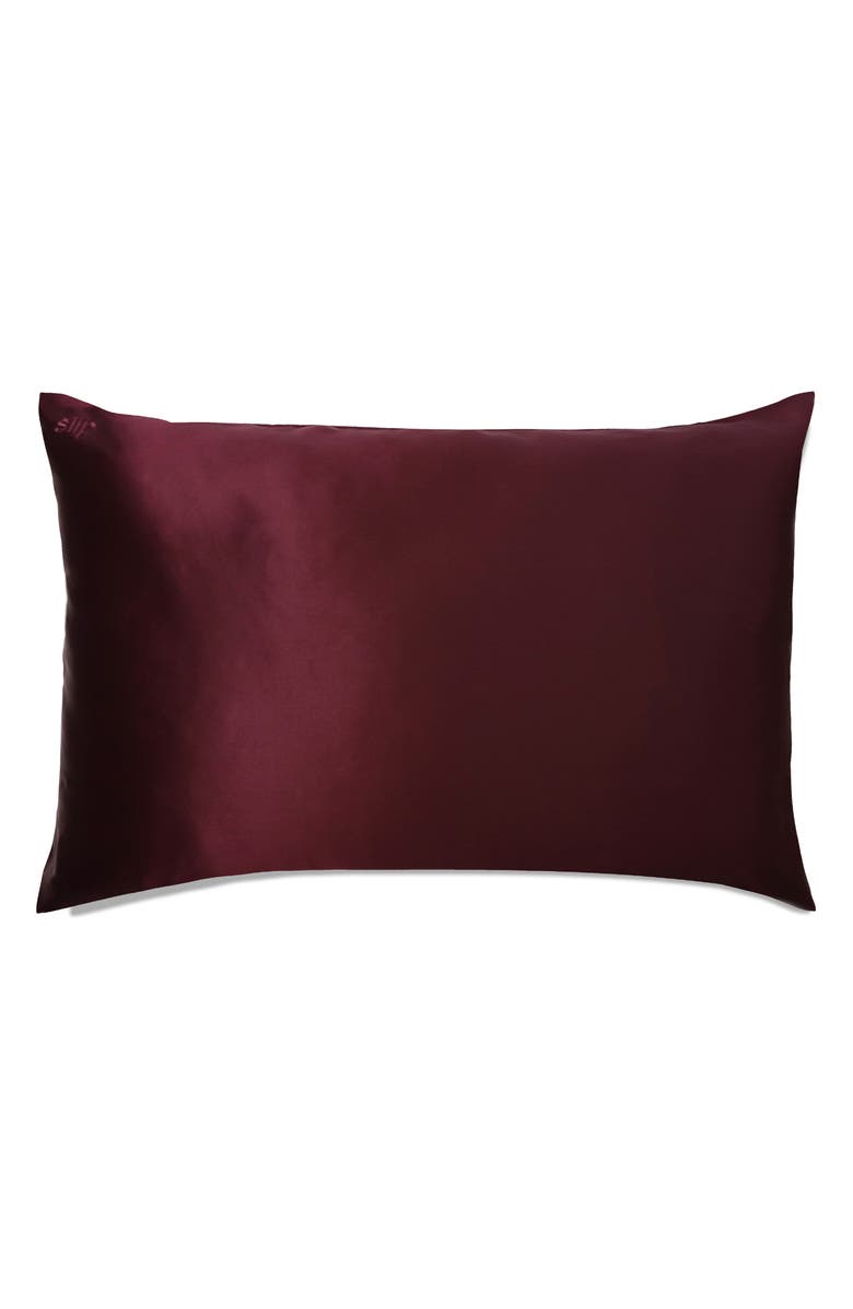 slip Plum Pure Silk Pillowcase, Main, color,