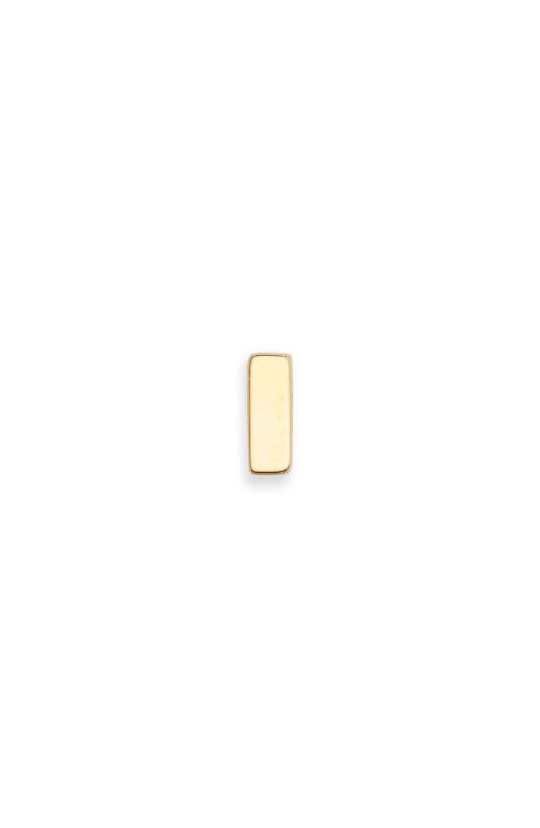Monica Vinader Bar Single Flat Back Stud, Alternate, color, Gold