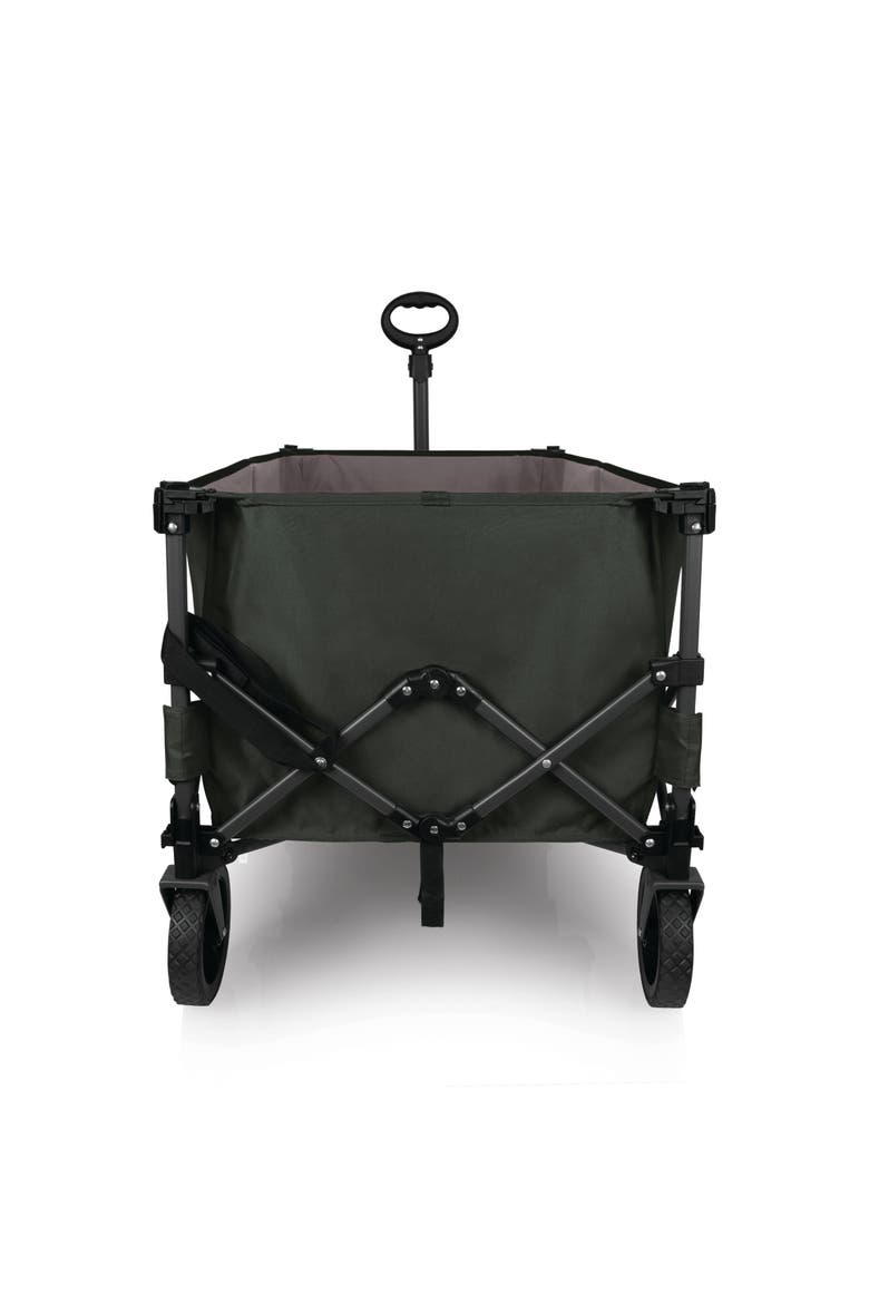 Wilderness Collapsible Folding Wagon, Alternate, color, Moss Green