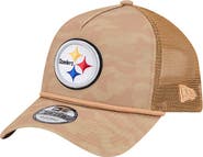 New Era Men's New Era Tan Pittsburgh Steelers Wheat Camo 9FORTY Adjustable Hat