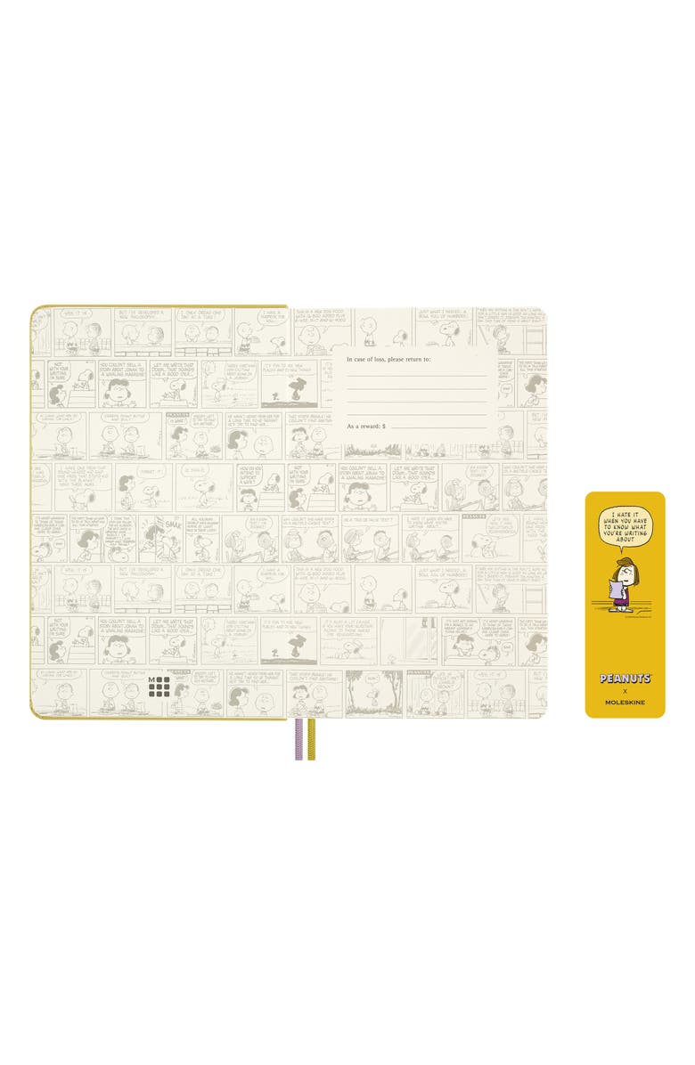 Moleskine Peanuts Peppermint Patty Large Ruled Notebook, Alternate, color, Yellow