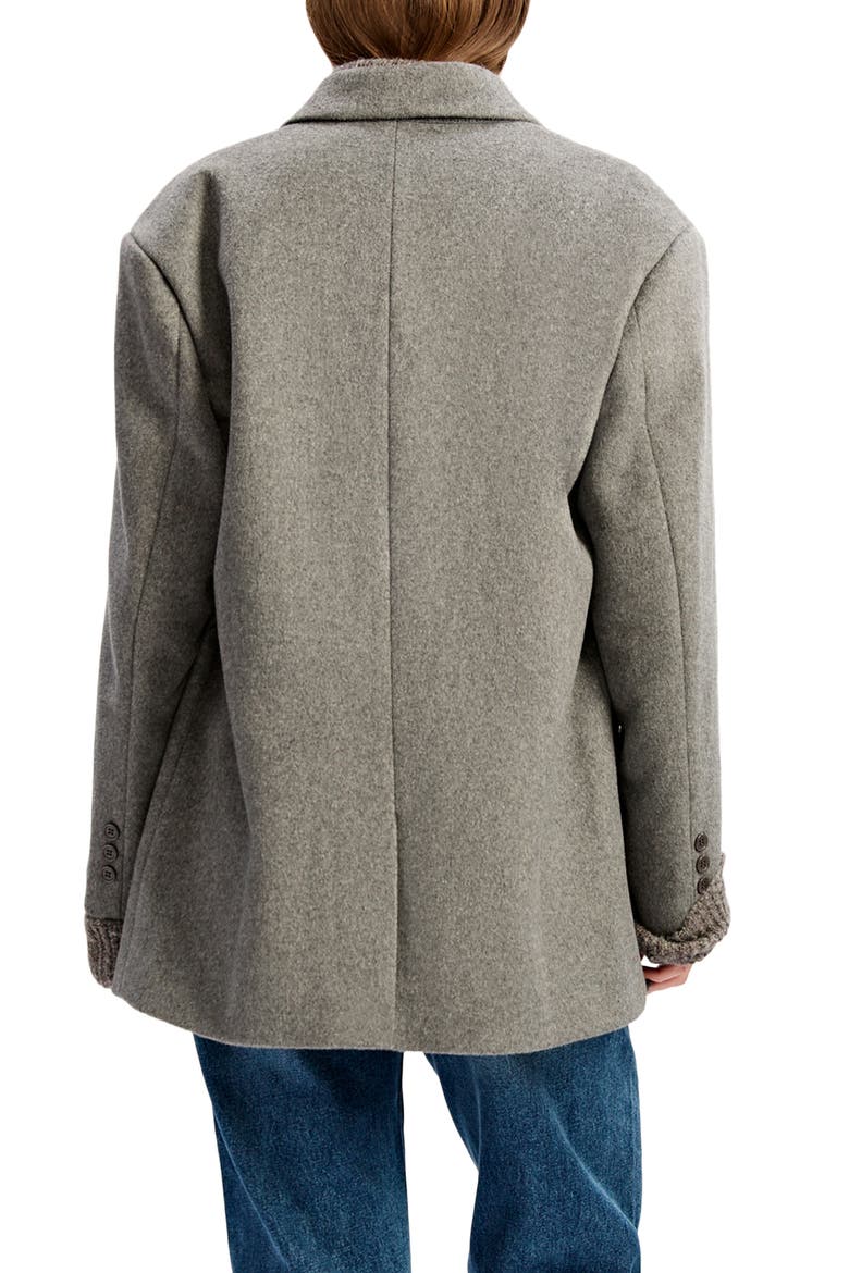 Hailey Oversize Double Breasted Blazer, Alternate, color, DOVE GREY