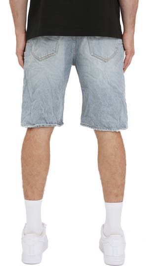 P059 Cast Iron Cutoff Denim Shorts