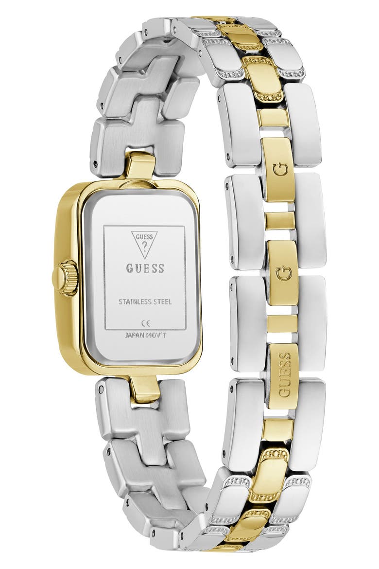 Isla Tank Two-Tone Bracelet Watch, 22mm, Alternate, color, GOLD
