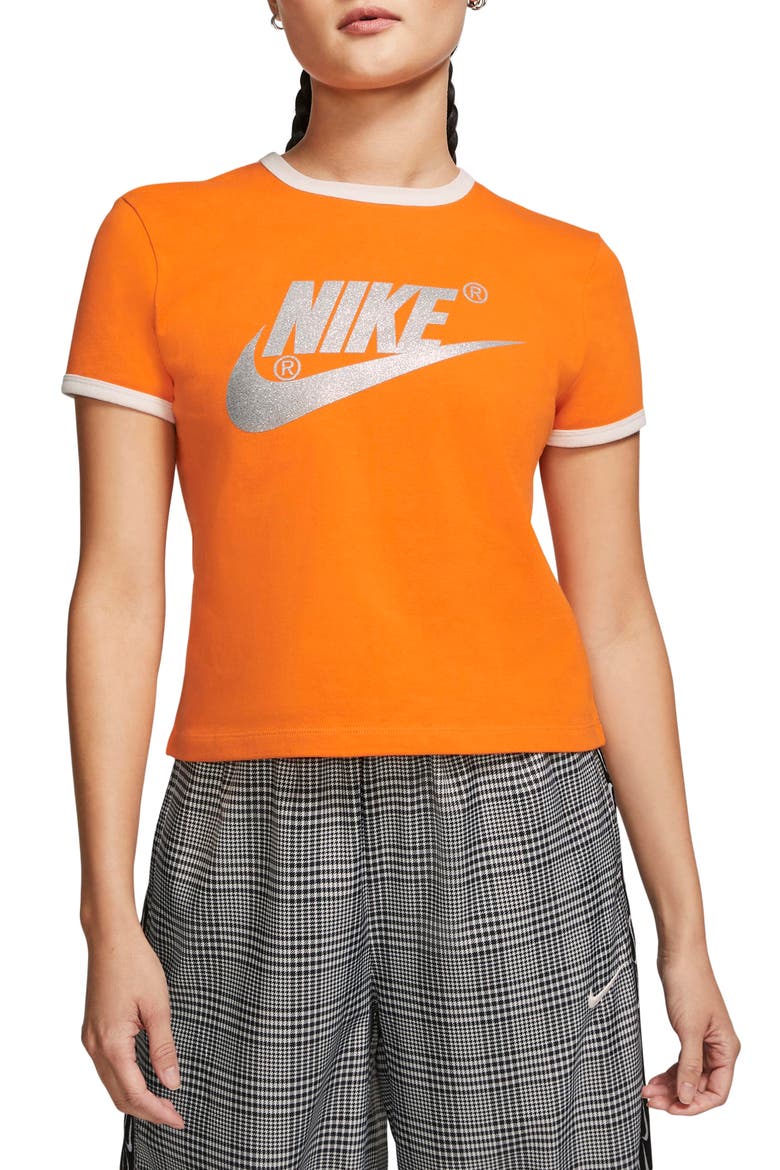 x Olivia Kim NRG Futura Logo Tee, Main, color, BRIGHT CERAMIC