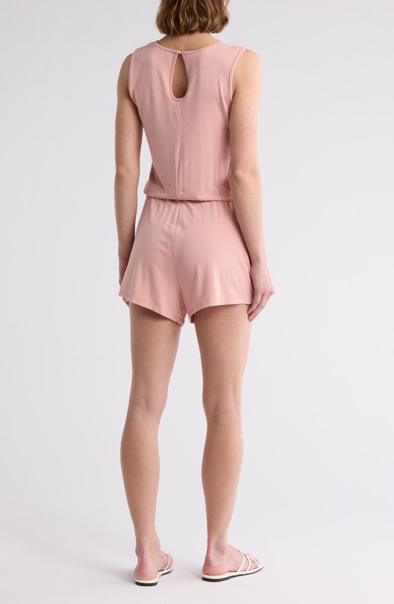 Tart Alita Tie Waist Romper, Alternate, color, Pale Coral