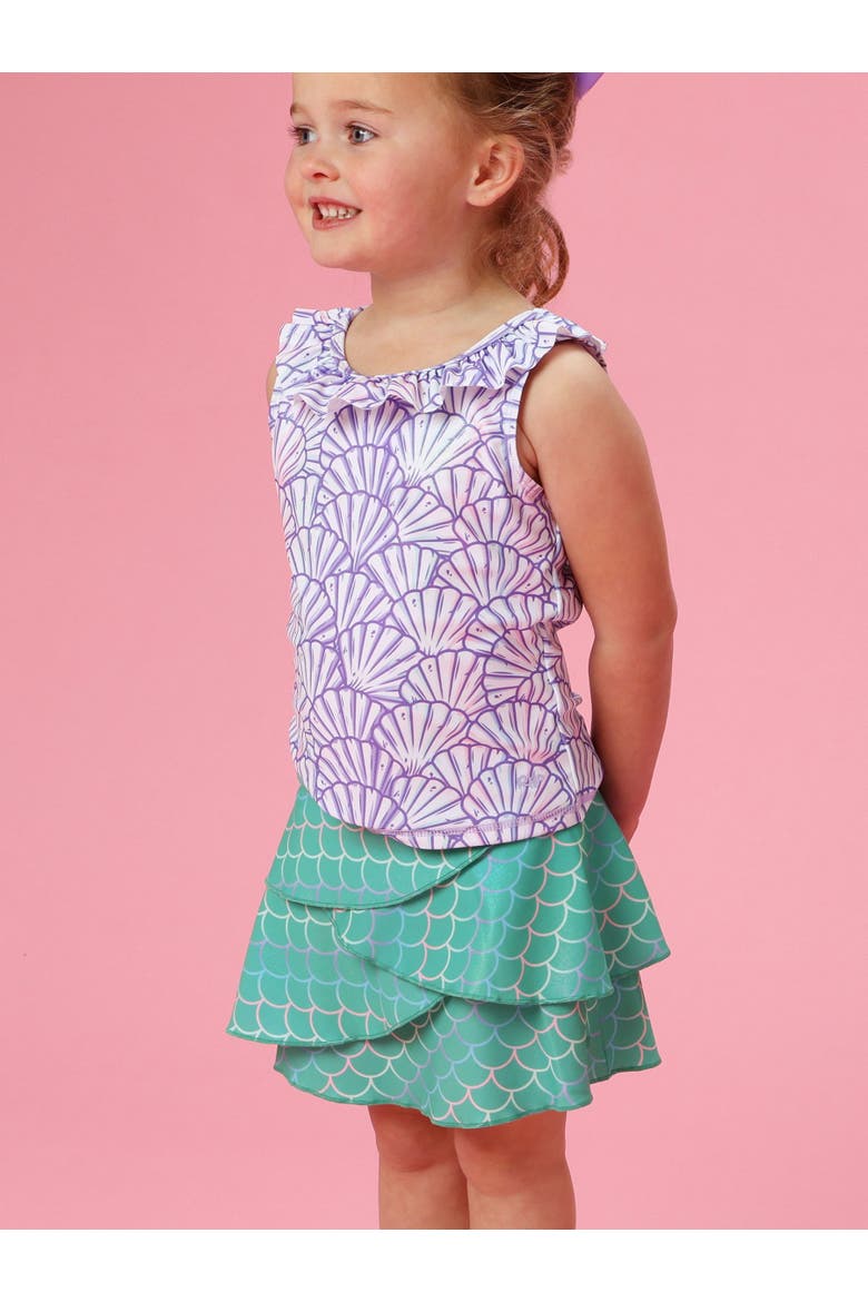 Active Princess Tiered Skort, Alternate, color, Marine Green Scales