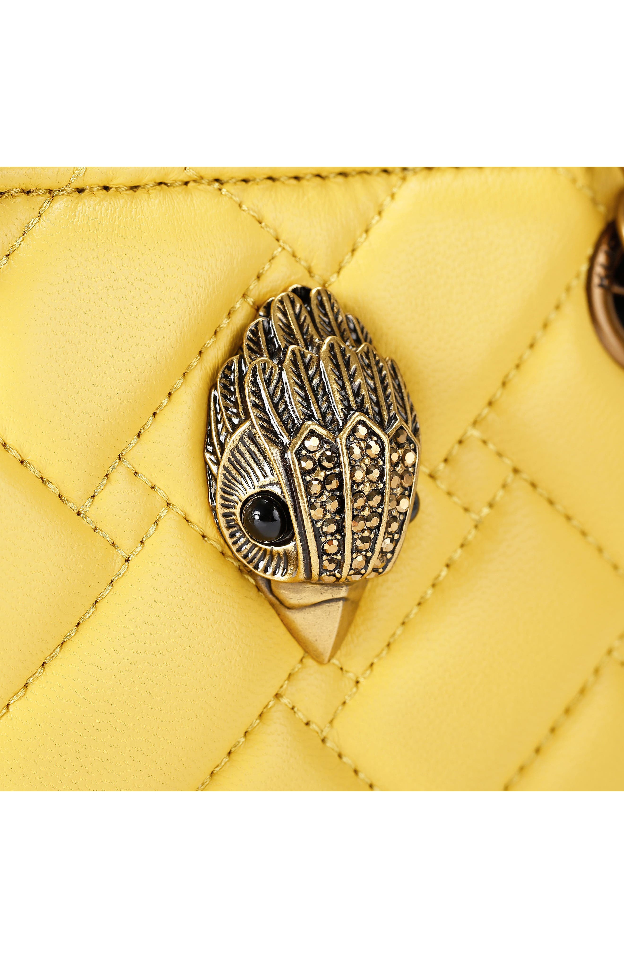 Kurt Geiger London Mini Square Kensington Quilted Leather Top Handle Bag, Alternate, color, 