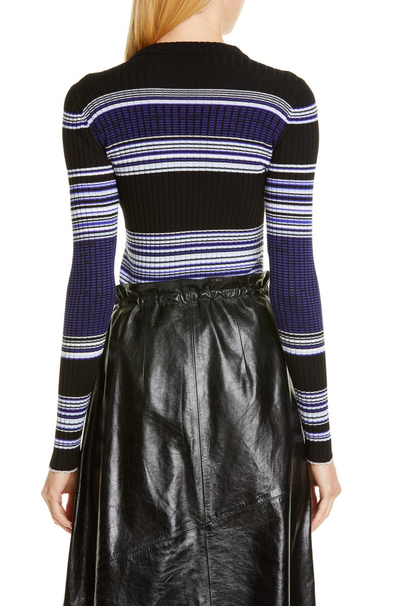 Proenza Schouler Stripe Merino Wool Blend Sweater, Alternate, color,