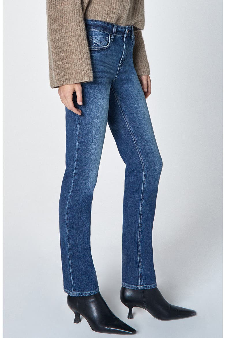 Georgia Striaght Leg Jeans, Alternate, color, INKLING