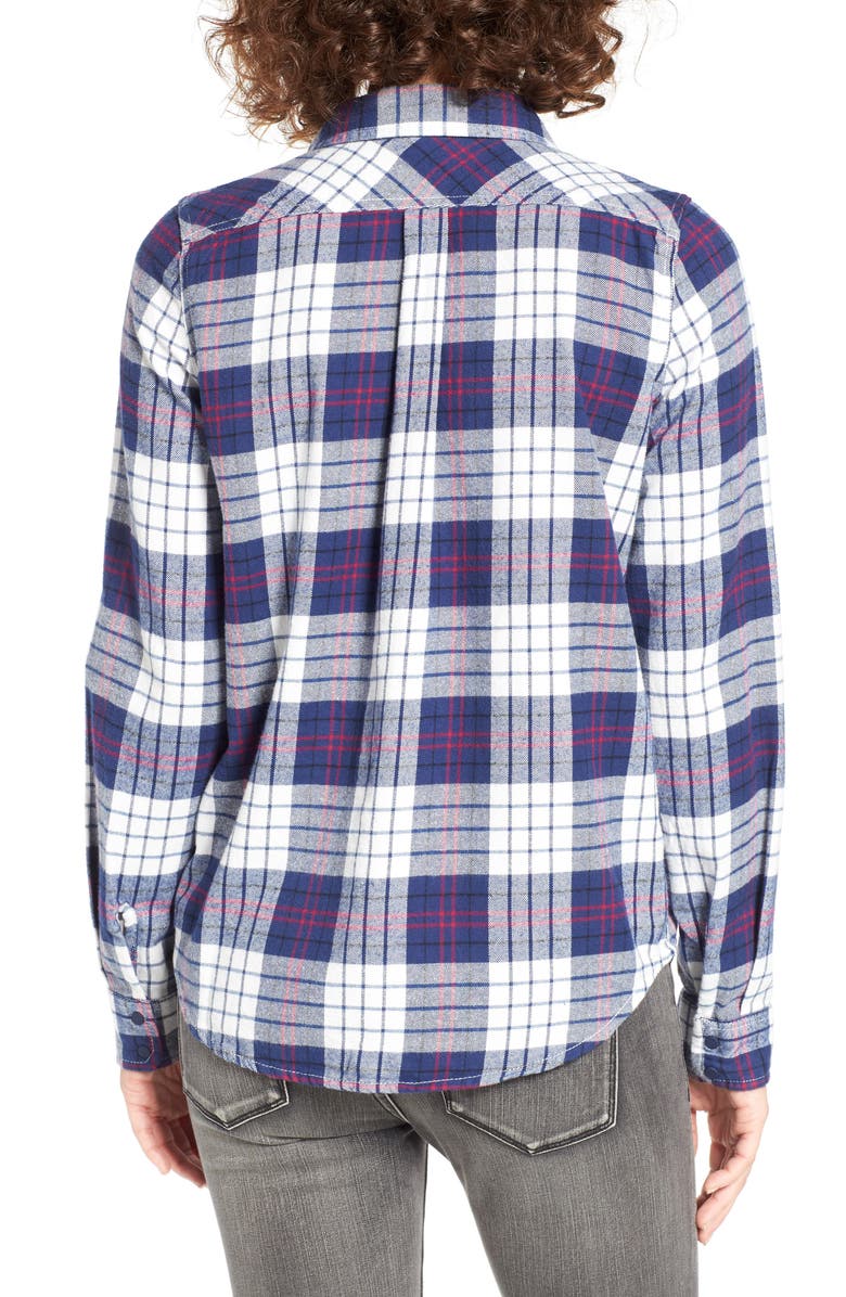 Roxy Squary Cool Plaid Flannel Shirt, Alternate, color, 