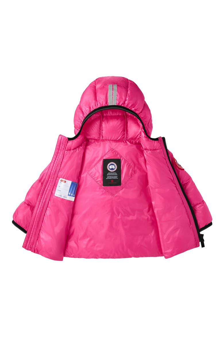 Crofton Water Resistant 750 Fill Power Down Recycled Nylon Puffer Jacket, Alternate, color, SUMMIT PINK