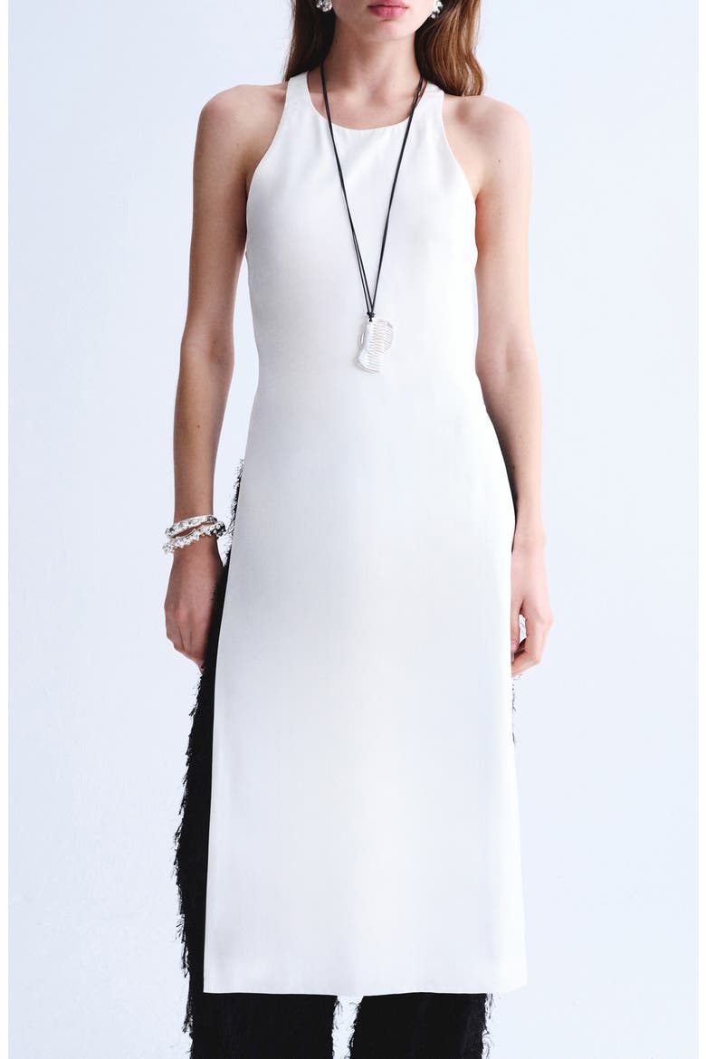 Open Back Satin Top, Main, color, OFF WHITE