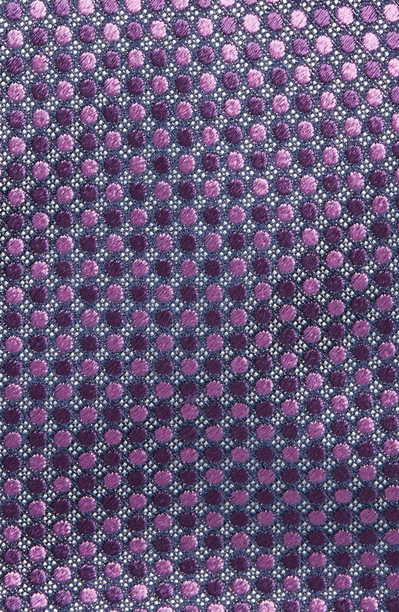 Canali Geometric Silk Tie, Alternate, color, Purple