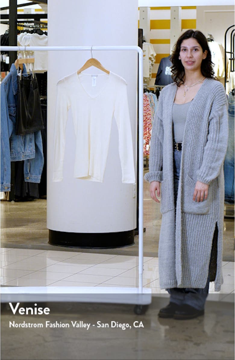 V-Neck Wool & Silk Top, sales video thumbnail