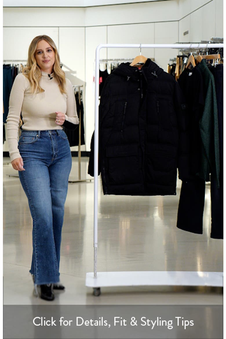 Essential Water Resistant Faux Shearling Lined Down & Feather Insulated Puffer Parka video