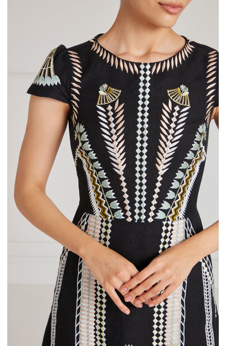 Temperley London Avalon Dress, Alternate, color, Black