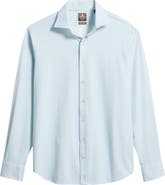 johnnie-O Albro Top Shelf Gingham Check Cotton Blend Button-Up Shirt