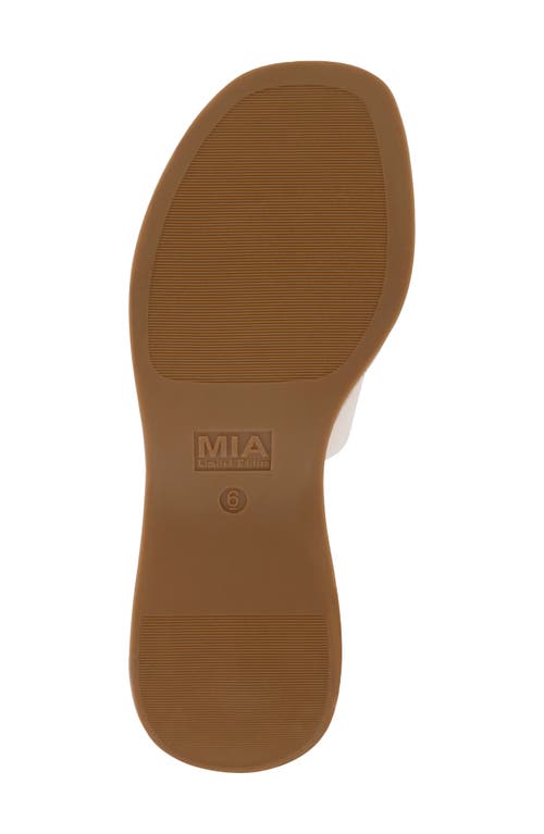 Mia Limited Edition Palma Espadrille Platform Wedge Sandal In Brown