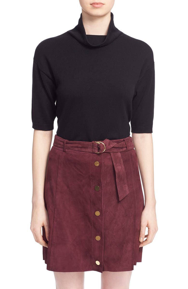 Kate Spade New York cotton blend mock neck sweater, Main, color,