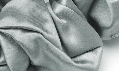 Blissy 3-pack Silk Scrunchies In Silver
