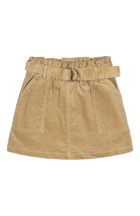 Girls' Corduroy Cinch Waist Skirt, Toddler