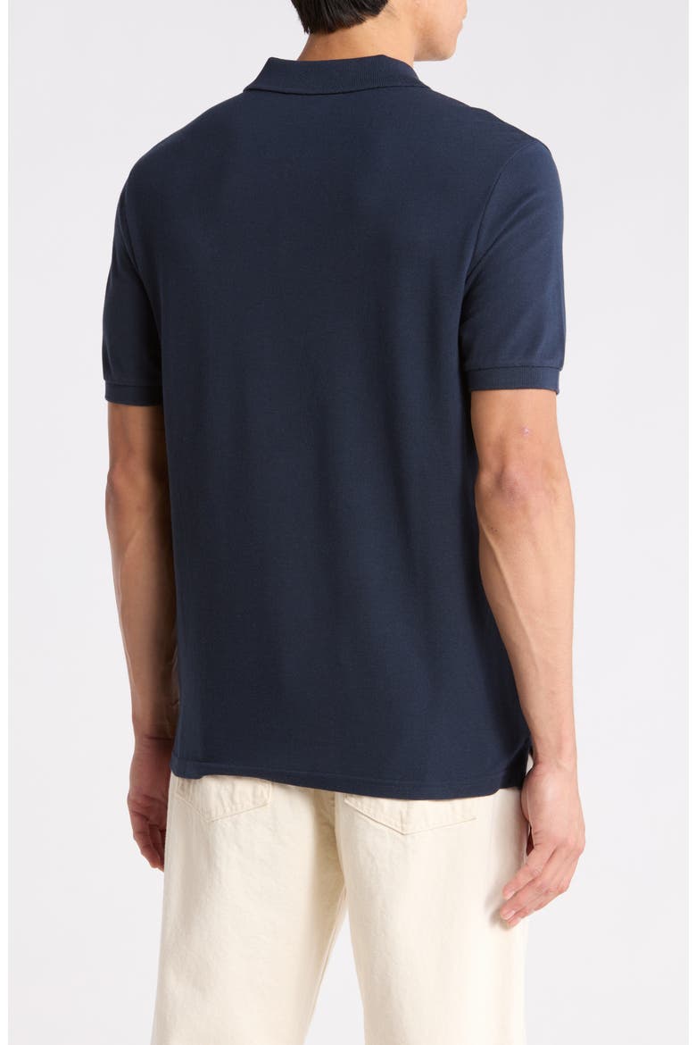 Cotton Blend Piqué Knit Polo, Alternate, color, NAVY SAPPHIRE