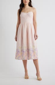 Chelsea28 Seamed Bodice Broderie Anglaise Dress