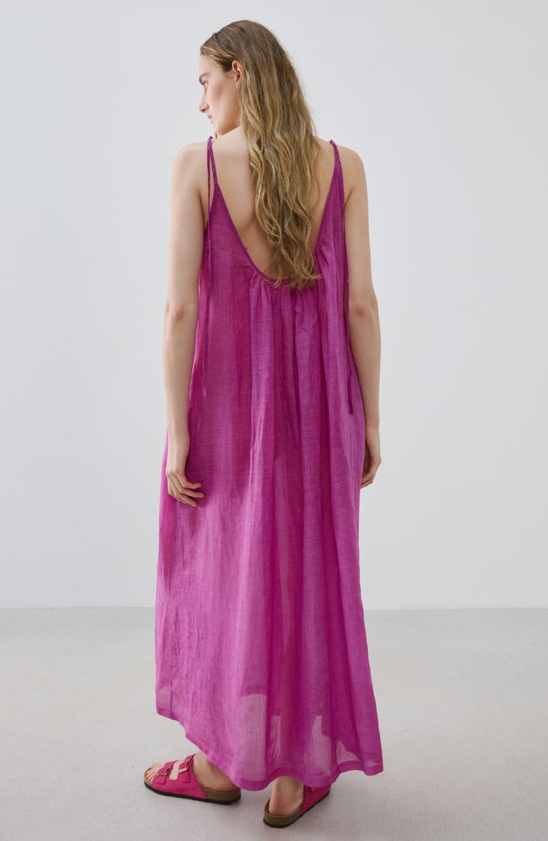 MANGO Ramie Nightgown, Alternate, color, 