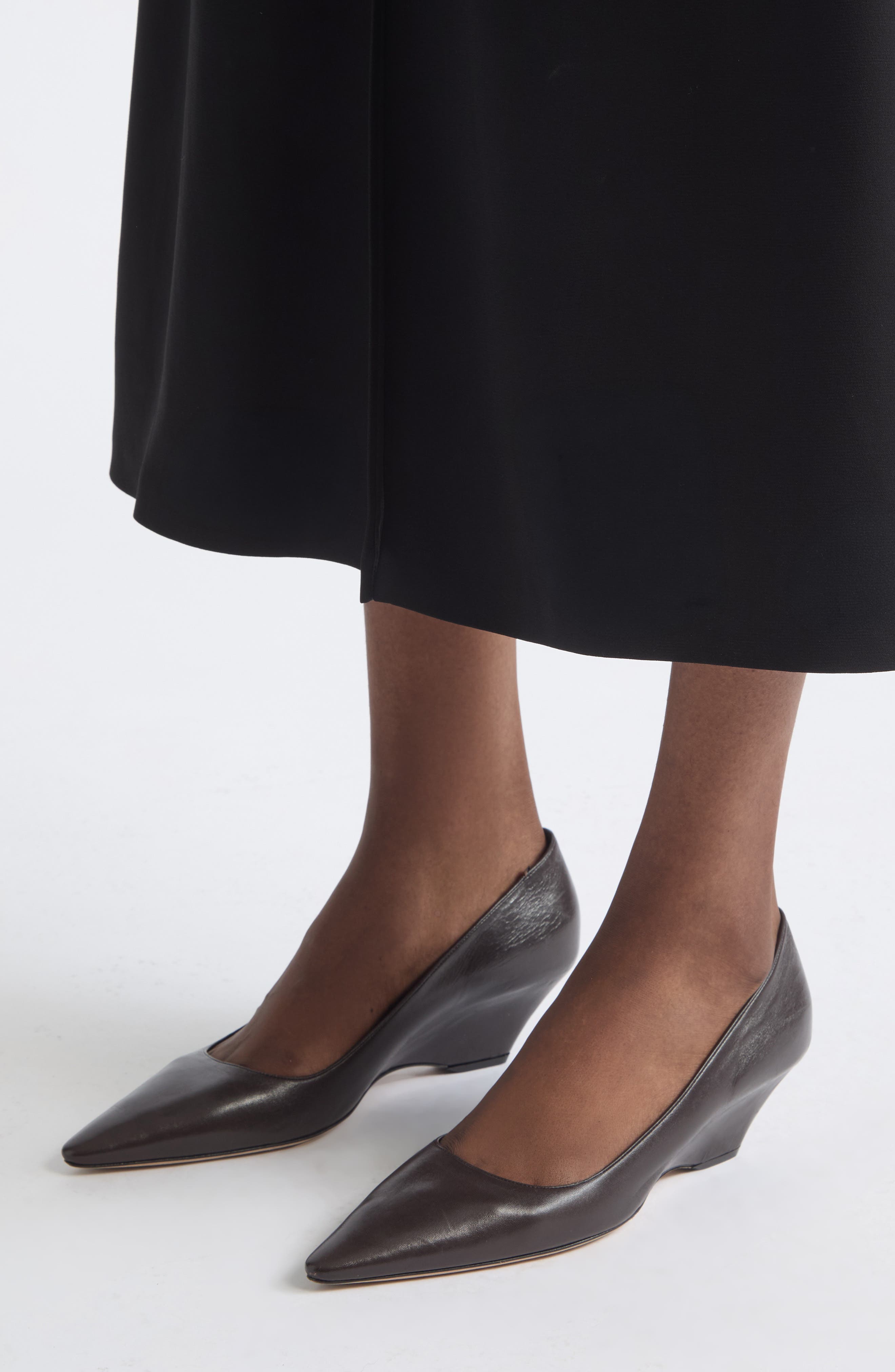 Liisa Wedge Pump, Alternate, color, BLACK
