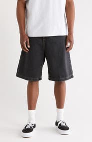 Carhartt Work In Progress Brandon Stonewashed Loose Fit Denim Shorts