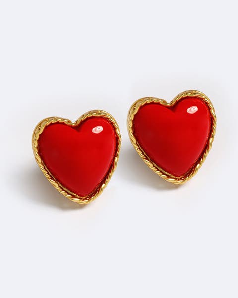 Hot Heart Earrings