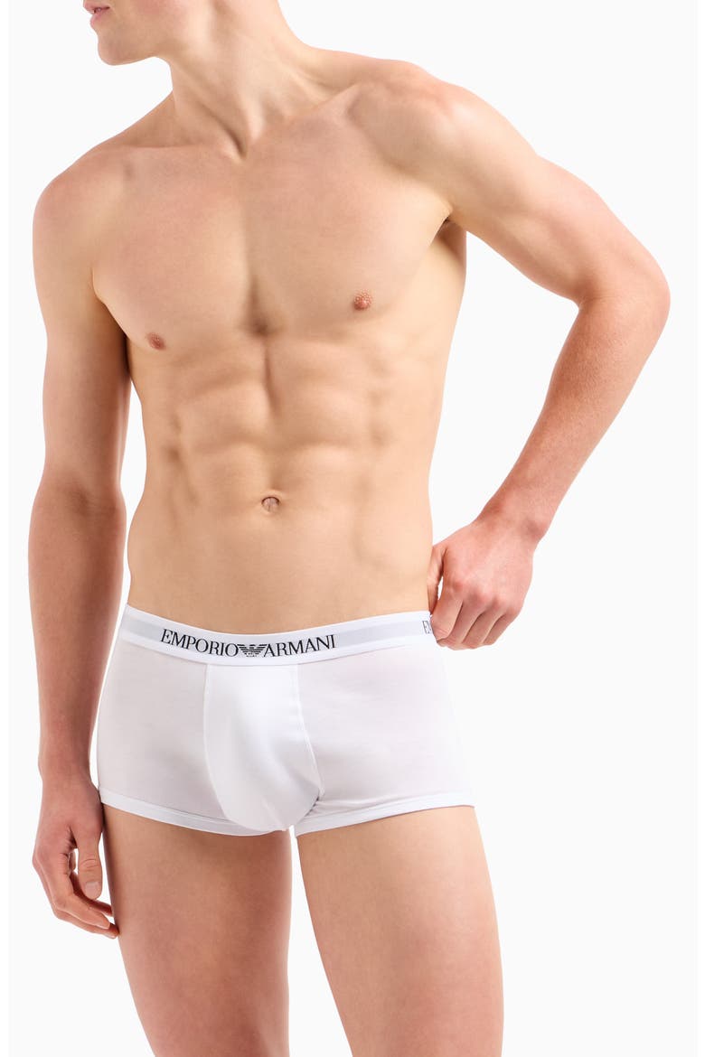 Assorted 3-Pack Cotton Trunks, Main, color, BLACK/ RED/ WHITE