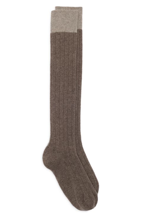 Ainsley Cashmere Blend Knee Socks