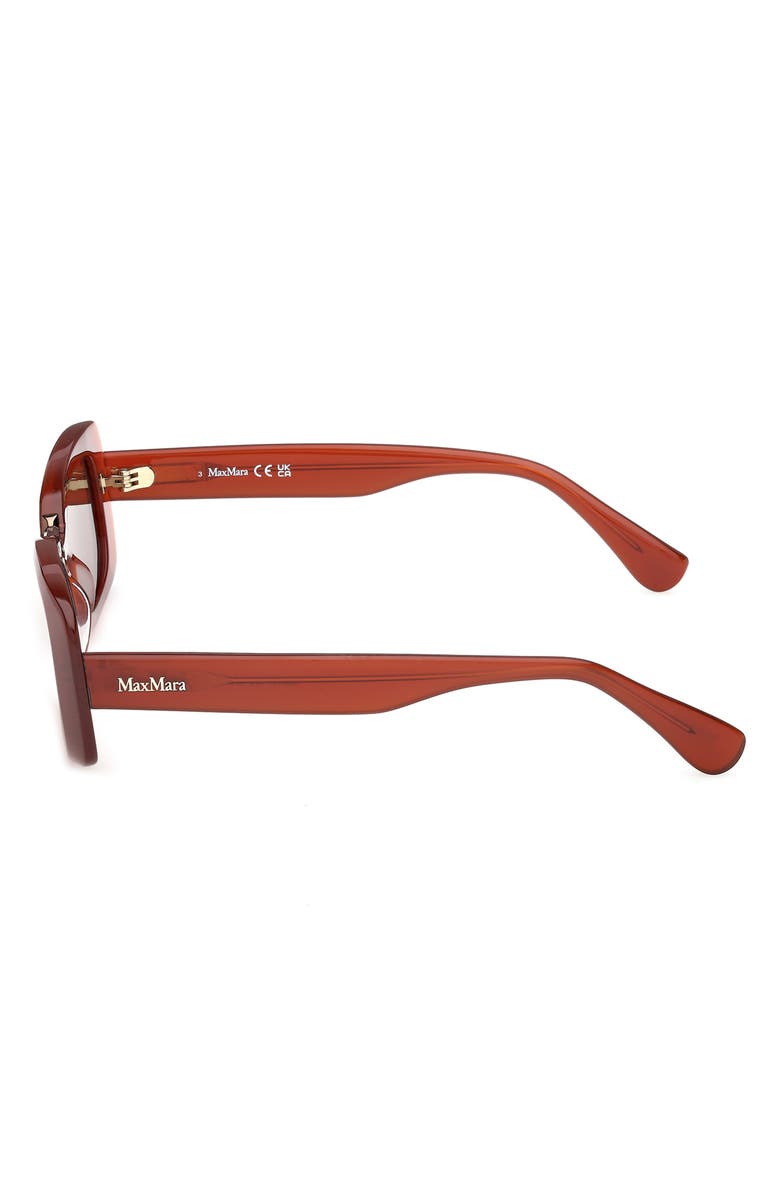 Max Mara 53mm Rectangular Sunglasses, Alternate, color, 