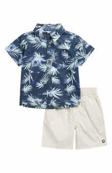 Quiksilver Tropical Button-Up Shirt & Woven Shorts Set